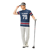 泰勒梅 高尔夫短袖T恤男士高尔夫球衣高尔夫服装男装N87371 深蓝色M