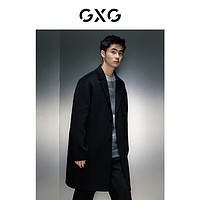 GXG男装 商场同款多色时尚保暖长款大 23年冬季GEX12626074 黑色 175/L