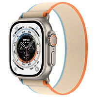 Damon Light 適用于Apple watch系列表帶單圈彈力尼龍透氣野徑金屬連接頭i watch8/SE/Ultra