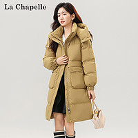 La Chapelle 中长款羽绒服女百搭防寒保暖面包服加厚外套