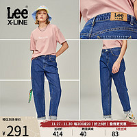 LeeXLINE23411锥形男友酷中蓝女牛仔裤LWB1004115PC-016 中蓝色（25裤长） 26