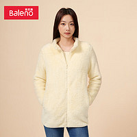 班尼路（Baleno）秋季开衫布绒外套女洋气立领拉链外套修身上衣 【57Y】 【M】