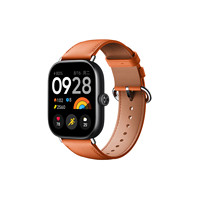 Redmi 紅米 Watch4 智能手表 1.97英寸 典雅黑+赤霞橙真皮快拆腕帶