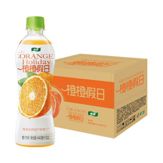 C'estbon 怡宝 橙橙假日果汁饮料整箱440ml*15瓶临期