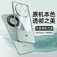 觀悅 華為mate60/pro手機殼全包鏡頭保護套防摔透明超薄防指紋軟殼