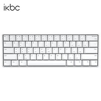 ikbc F400游戏键盘机械键盘办公键盘有线电竞rgb红轴青轴黑轴银轴cherry轴国产轴可选 Poker 白色 有线 黑轴
