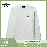 ALPHA INDUSTRIES 男女同款宽松纯色落肩圆领卫衣3018LXJ