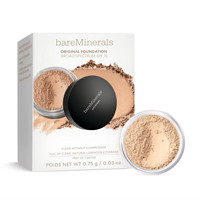 bareMinerals 贝茗经典矿物粉底小样0.75g亮白色03痘肌干皮混油遮瑕