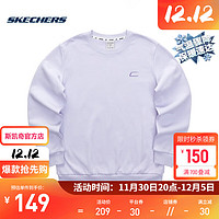 斯凯奇（Skechers）卫衣款秋季学院风多巴胺穿搭针织套头上衣男女款官网 石楠紫/00FW S