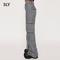 SLY 斯赖 2023冬季新品Y2K工装风甜酷抽褶辣妹工装裤女030GAZ31-2630