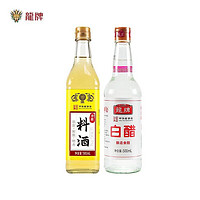 龙牌 原酿料酒 龙白醋  料酒1瓶500g 白醋1瓶500g