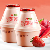 Binggrae 宾格瑞 新鲜草莓牛奶 238ml*4 韩国进口  牛奶鲜牛奶