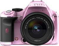 PENTAX 宾得 数码单反相机 K-x 镜头套装 浅粉色/黑色 081