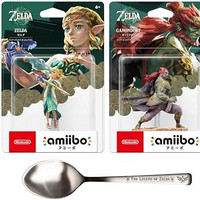 Nintendo 任天堂 《塞爾達傳說 王國之淚》  amiibo 不銹鋼餐勺同捆套裝