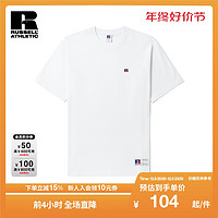 RUSSELL ATHLETIC 夏季新款男装R标刺绣短袖T恤2070LXK