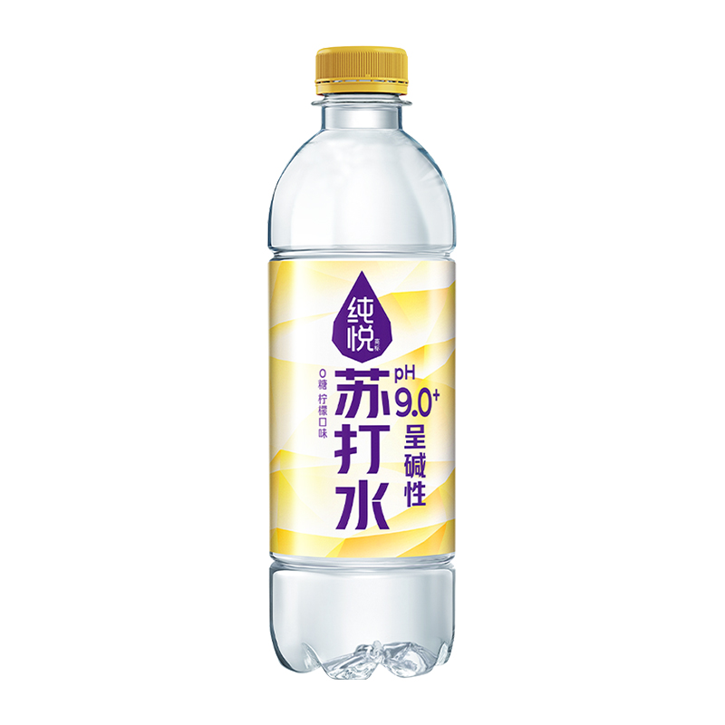 纯悦苏打水PH9.0+柠檬味450ml*1瓶