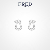 【FRED 斐登】Force 10系列中号18K金满镶钻石耳环圣诞