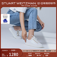 STUART WEITZMAN SW EXCELSA 秋季经典珍珠小白鞋女运动鞋休闲鞋