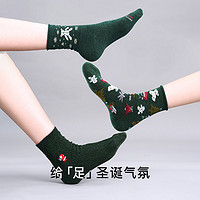 Tabio 圣诞袜子女秋冬保暖日系中筒袜ins潮袜可爱圣诞节礼物长袜女