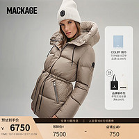 Mackage 摩登专致-女士 FREYA金属光泽帽羽绒时尚保暖羽绒外套 香槟色 S