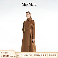 Max Mara MaxMara  女士  羊毛系带大衣6016083306 驼色 36