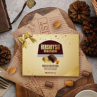 好时（HERSHEY'S）好运巧金砖巴旦木黑巧克力圣诞节礼盒零食150g