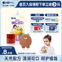 BEBECOOK 果汁泥 桔梗梨汁100ml 儿童即食便携吸吸袋 零食饮料 原装进口