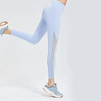 暴走的萝莉极光系列裤夏季提臀紧身裤legging跑步瑜伽裤 LLCK22204 布鲁内拉蓝 XS