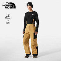 The North Face北面滑雪裤男GORETEX背带裤户外运动单板双板防水防风2382VA I0J/卡其色 M/175（偏大，拍小一码）