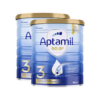 Aptamil 爱他美 金装版婴幼儿奶粉3段900g（1-3岁）*2罐