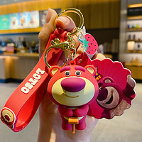 ABU-T&MIFA 艾布与棉花 正版迪士尼草莓熊汽车钥匙扣女精致米奇公仔书包挂件钥匙链饰品男