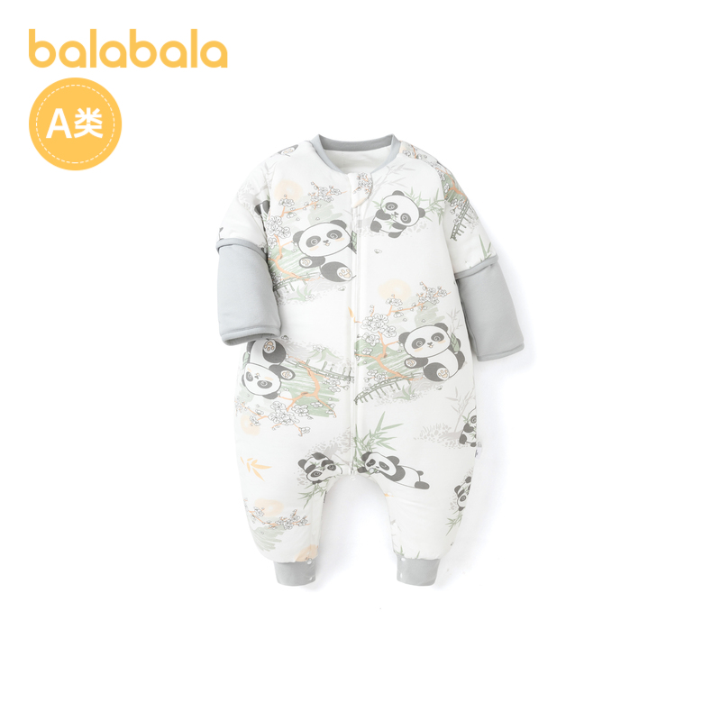巴拉巴拉 婴儿睡袋宝宝儿童防踢被新生儿分腿动物可爱清新柔软保暖
