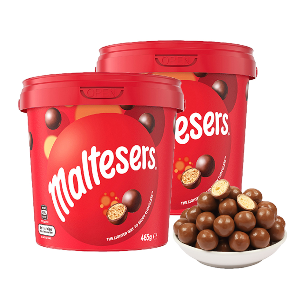 maltesers 麦提莎 麦丽素巧克力豆465g*2桶
