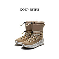 COZY STEPS 可至2023冬季新款中筒系带靴子防滑运动雪地靴8098