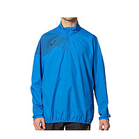 黑卡会员：ASICS 亚瑟士 足球服 半拉链滑雪夹克 2101A100 男士 蓝色  L
