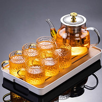 瓷牌茗茶具 玻璃茶壶过滤泡茶壶日式家用耐热单壶