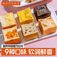 Mio's lab 喵叔的实验室 9种口味肉松面包魔方吐司欧包网红零食糕点整箱早餐
