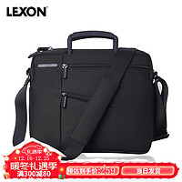 乐上（LEXON）法国乐上LEXON 轻巧便携笔记本电脑包13.3英寸单肩手提公文包通勤 黑色