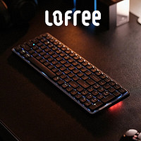 洛斐（LOFREE）小顺OE919矮轴键盘100键有线蓝牙双模矮轴机械键盘铝合金机身 深空幻影