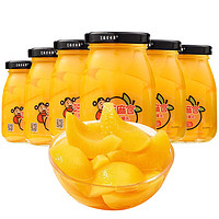 芝麻官 糖水黄桃罐头新鲜水果罐头258g*6瓶休闲零食整箱装