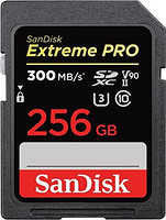 SanDisk 闪迪 256GB Extreme PRO SDXC UHS-II 存储卡 C10 U3 V90 8K 4K 全高清视频 SD 卡