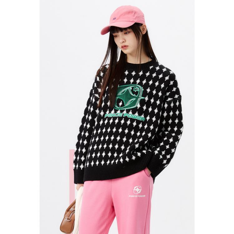 PEACEBIRD 太平鸟 女装 圆领宽松毛套衫 AWEBC441289