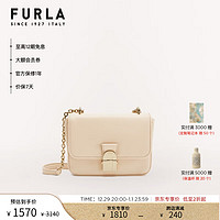 FURLA 芙拉 COSY女士羊皮精制迷你小方包 裸粉色