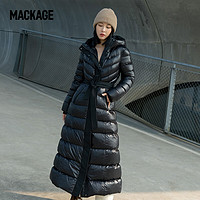 Mackage 摩登专致-女士CALINA经典色长款羽绒服外套秋冬大衣 黑色 XS