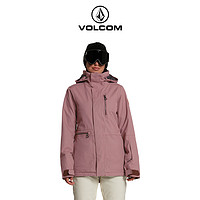 VOLCOM 钻石国际品牌耐磨防风滑雪服2023冬季新款女士时尚棉服棉衣