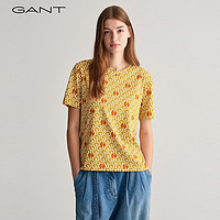 GANT 甘特 龙年系列红品甘特2024新年款女士字母印花短袖T恤4200275 217橙色 S