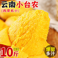 云南台农芒果新鲜小台芒10斤装应当季热带水果特产现摘甜芒果整箱