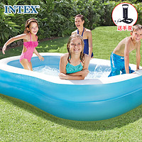 INTEX57180戏水池儿童海洋球池家用充气室内外游戏游泳池宝宝玩具冲气