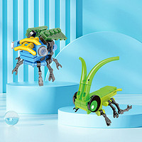 开益 CAYI)小颗粒积木拼搭动物世界儿童玩具送人男女孩节日礼物 苍蝇+蟋蟀62颗粒