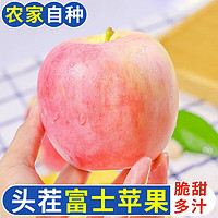 果农侠 山西脆甜冰糖心红富士苹果当季时令新鲜水果整箱丑苹果 精选6个装 中大果80-85mm
